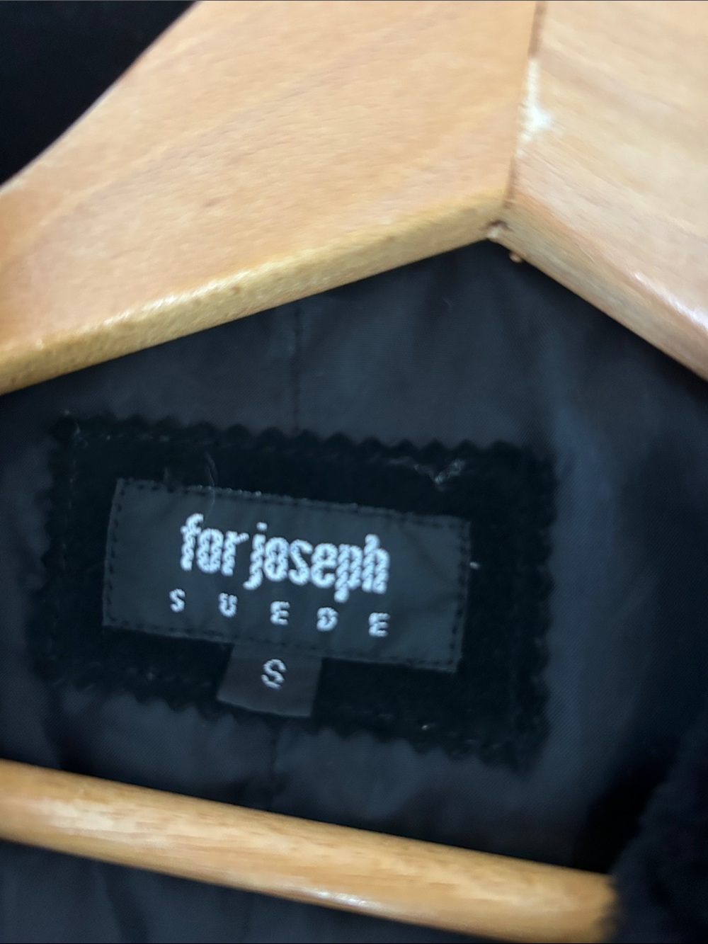 Far Joseph Suede Jacket - Black